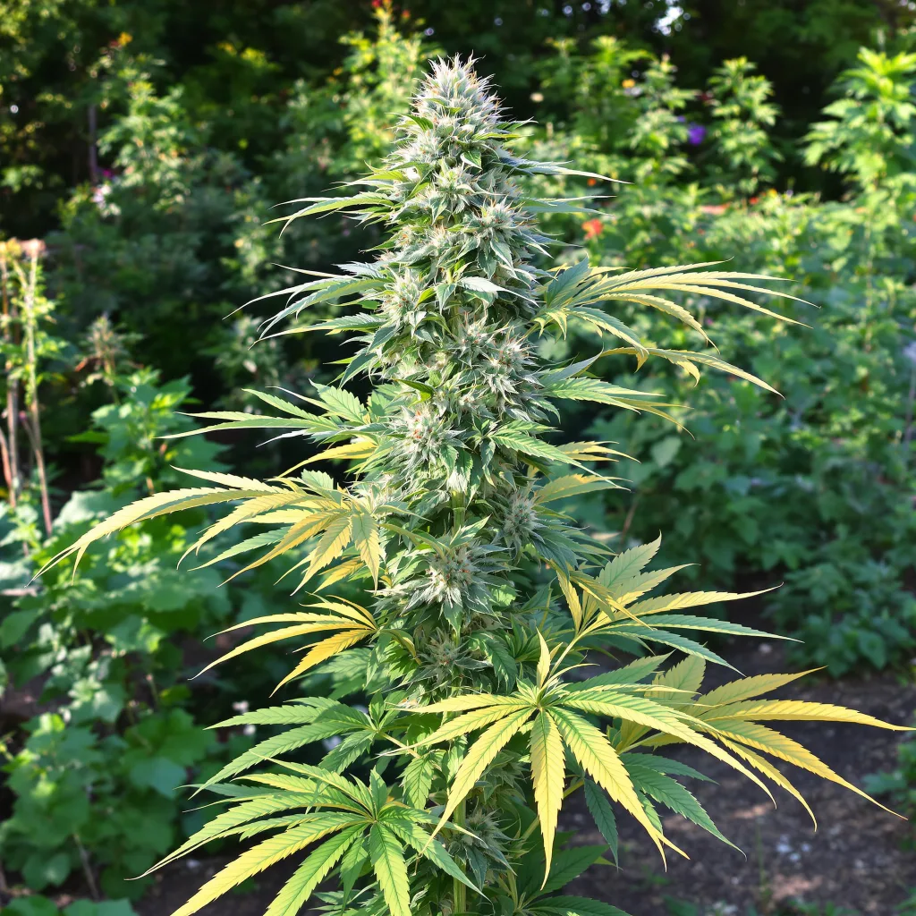 Master Jedi 40% indica / 50% sativa flower with visible trichomes
