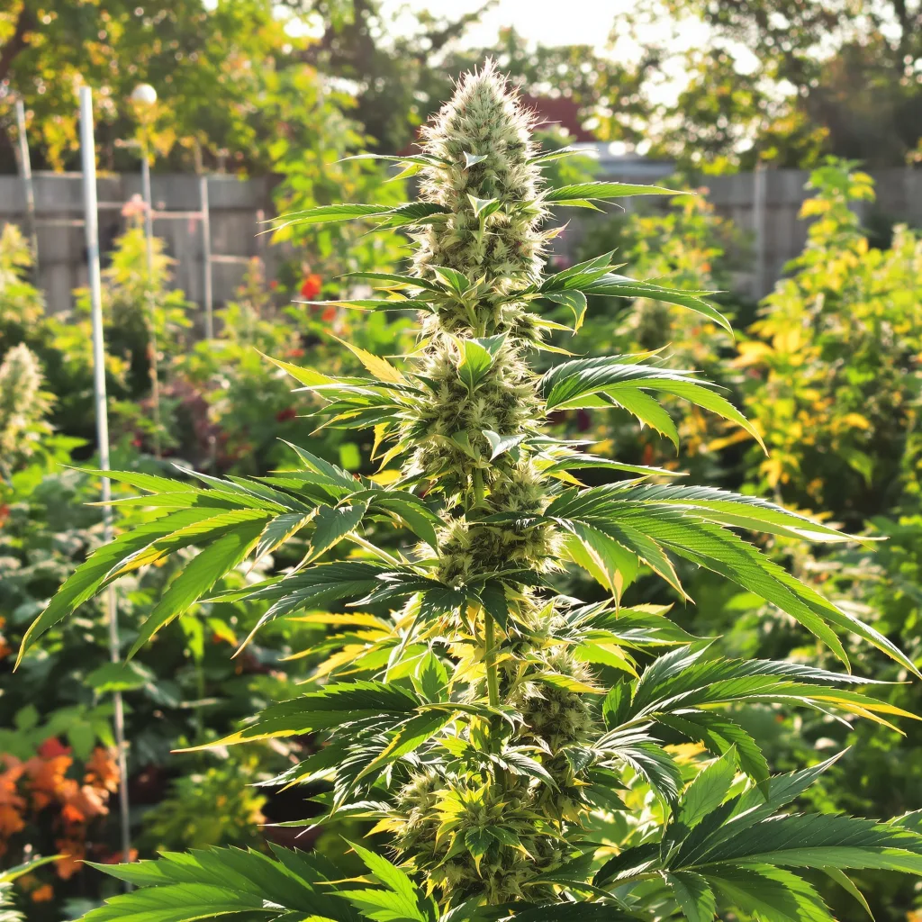 Maui Pineapple Chunk 41% indica / 59% sativa flower with visible trichomes