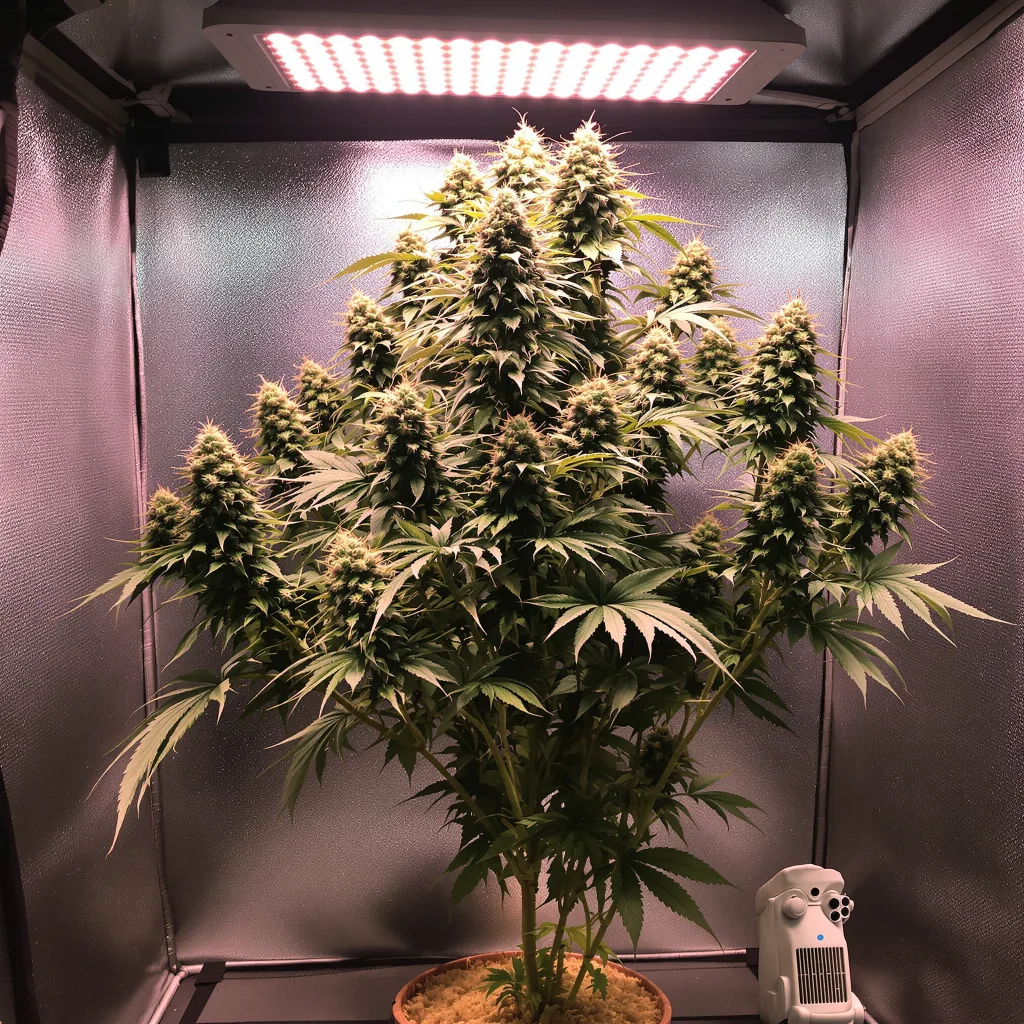 Maui Pineapple Chunk 41% indica / 59% sativa flower with visible trichomes