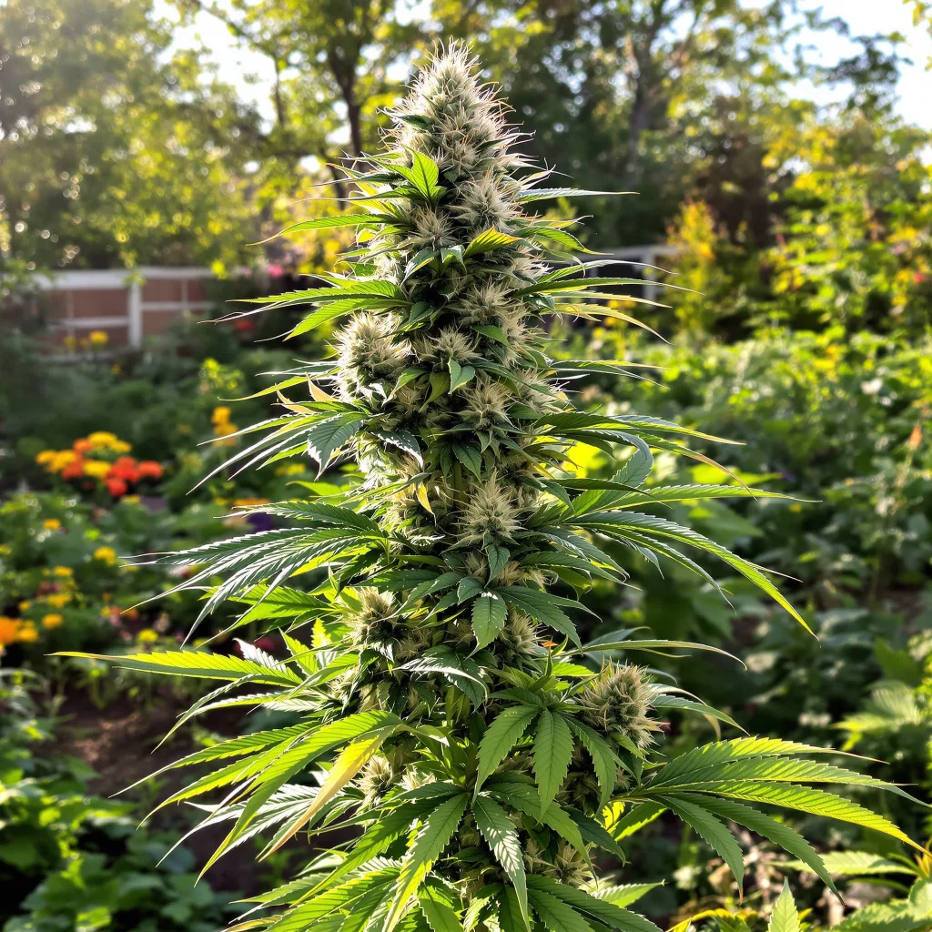 Medibud 60% indica / 40% sativa flower with visible trichomes