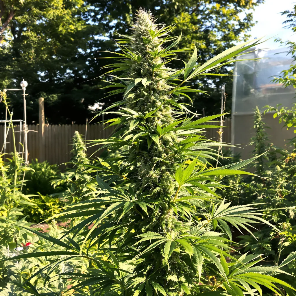 Mickey Kush 25% indica / 75% sativa flower with visible trichomes