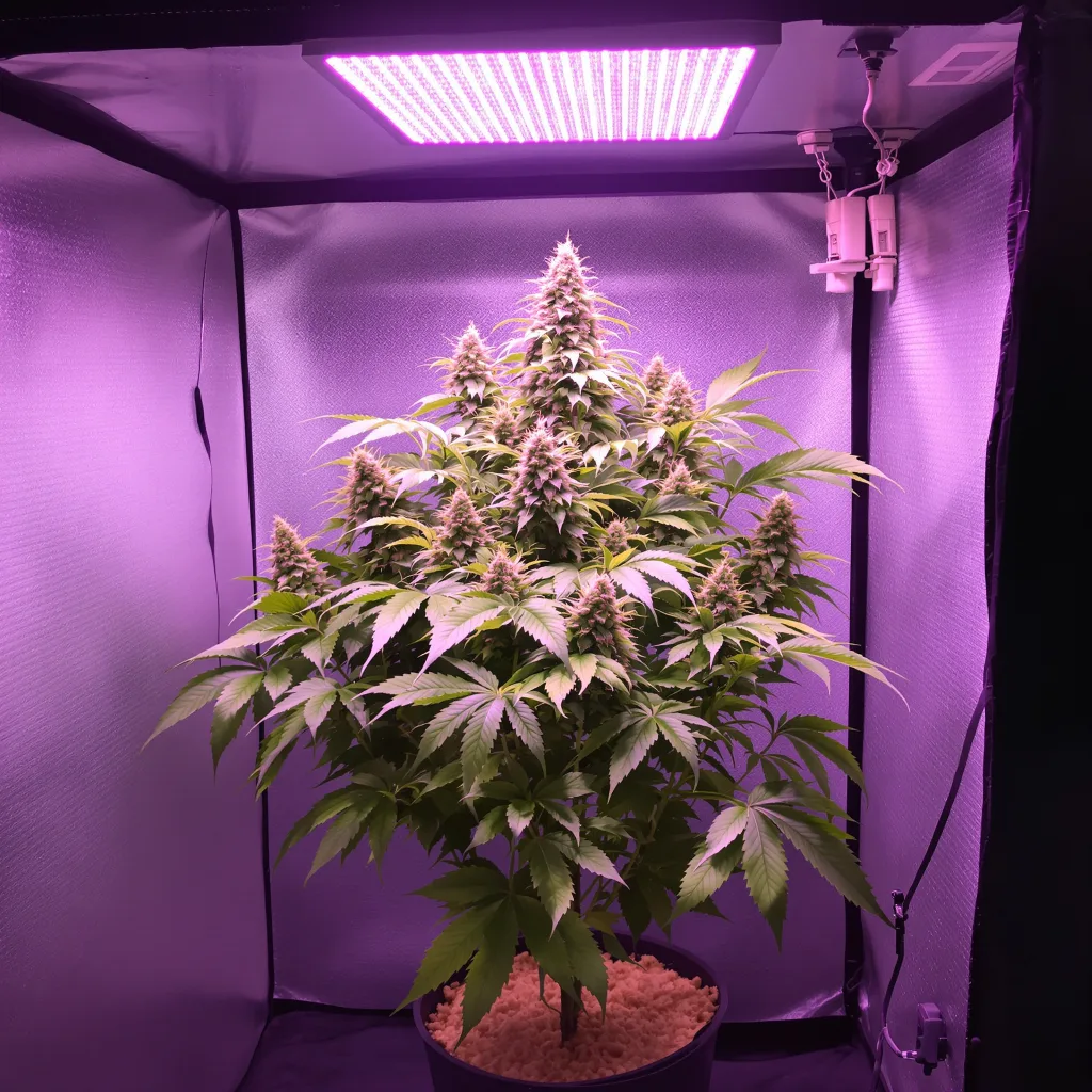 Middlefork 79% indica / 21% sativa flower with visible trichomes