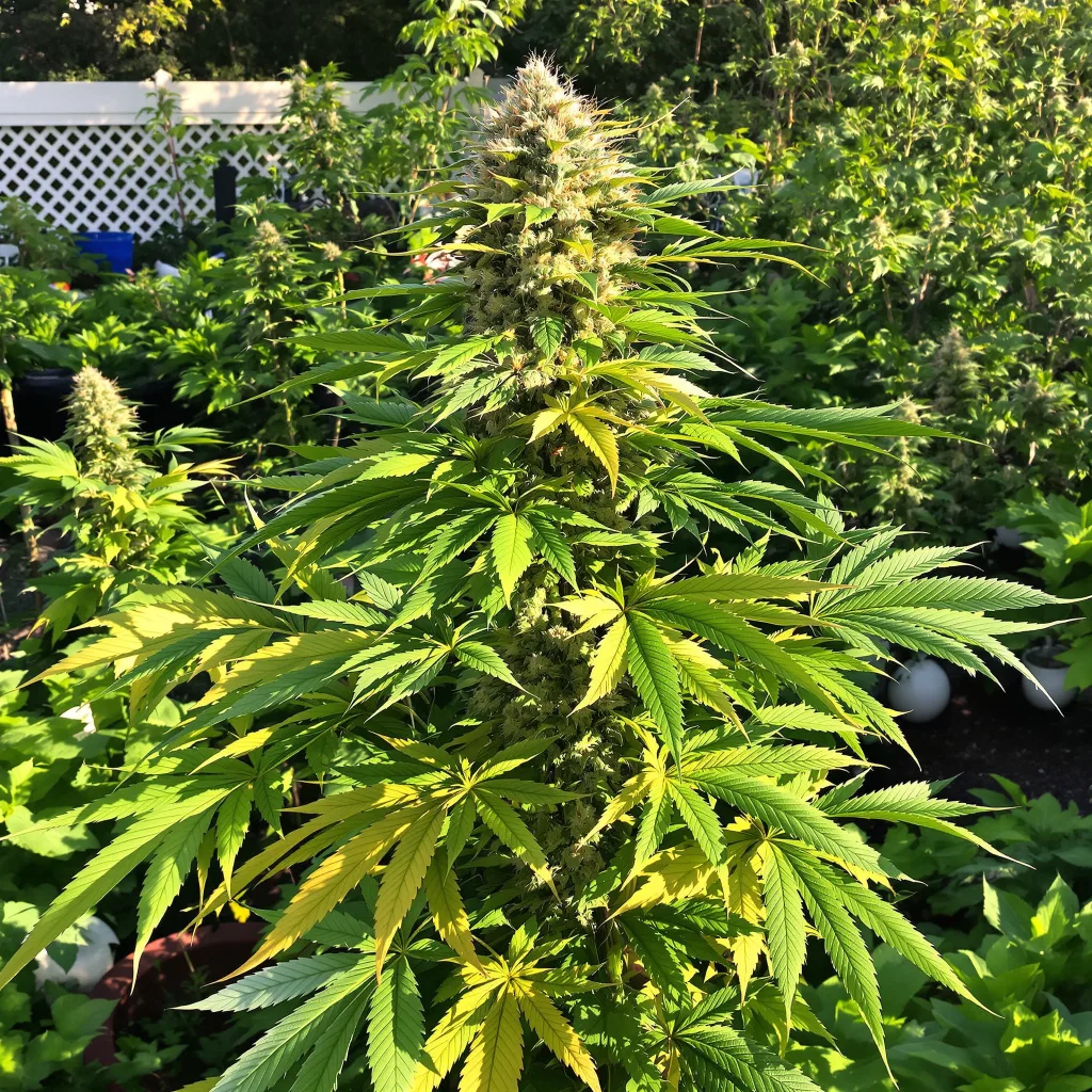 Middlefork 79% indica / 21% sativa flower with visible trichomes