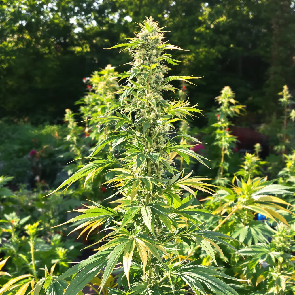 Mimosa 30% indica / 70% sativa flower with visible trichomes