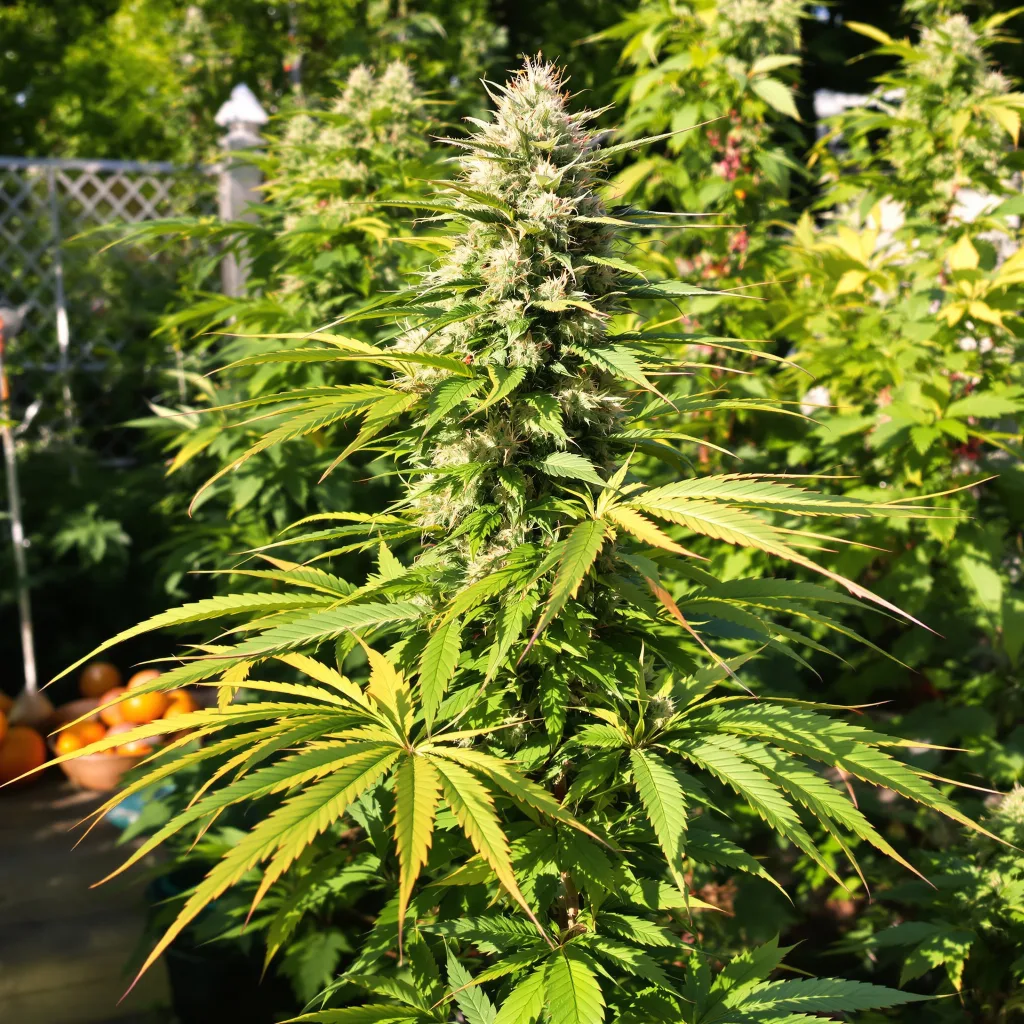 Mint Chocolate Chip 36% indica / 64% sativa flower with visible trichomes