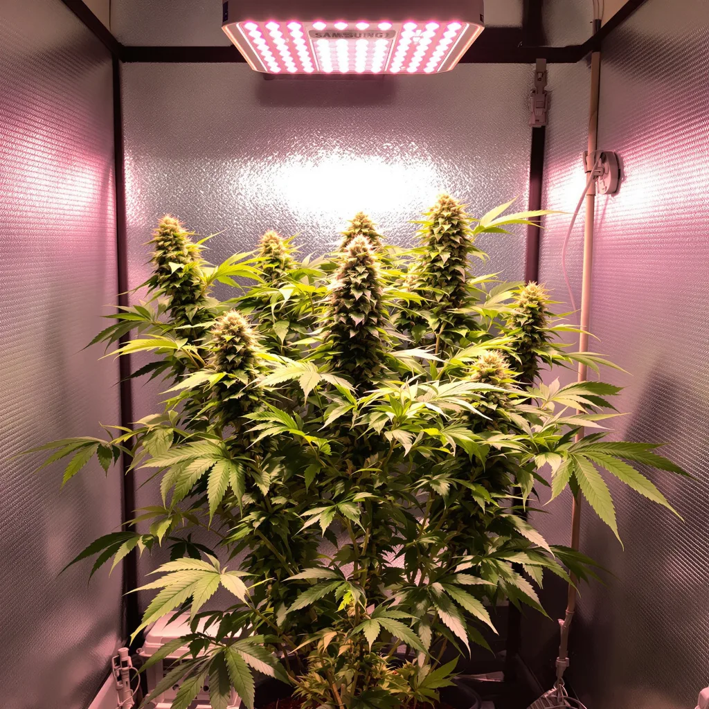 Mint Chocolate 87% indica / 13% sativa flower with visible trichomes
