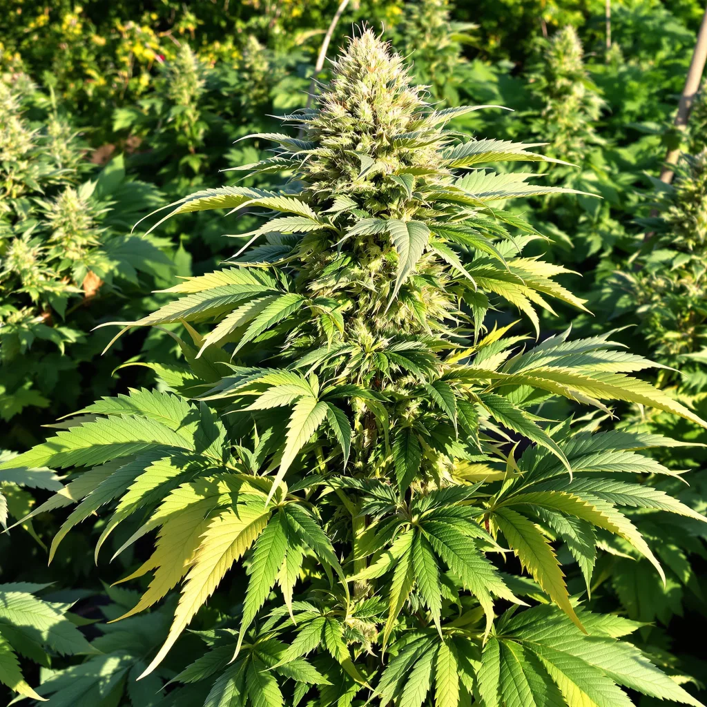 Mint Chocolate 87% indica / 13% sativa flower with visible trichomes