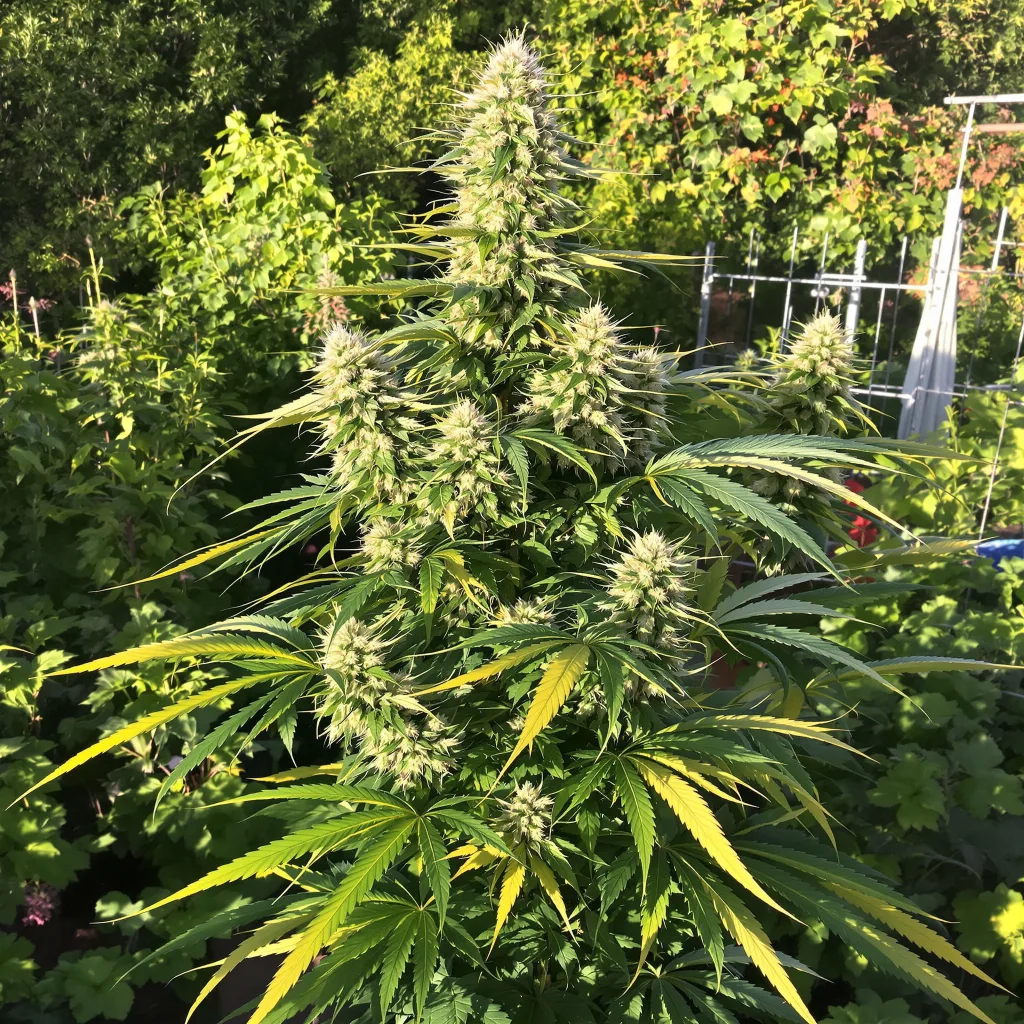 Mint 52% indica / 48% sativa flower with visible trichomes