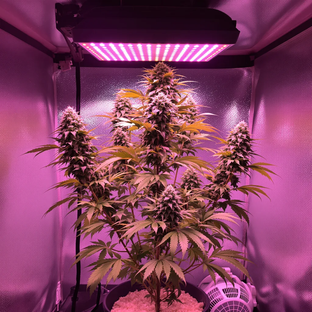 Mob Boss 40% indica / 60% sativa flower with visible trichomes