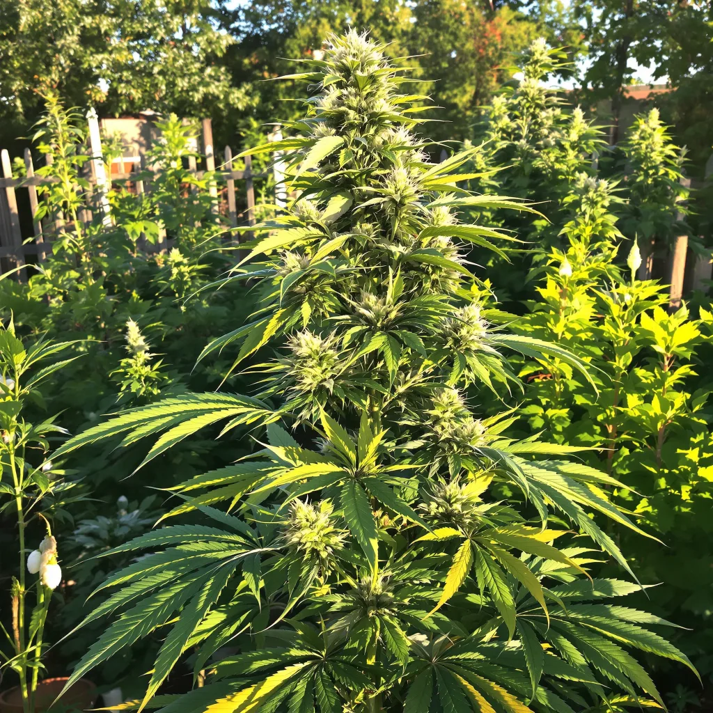 Moby Dick 25% indica / 75% sativa flower with visible trichomes