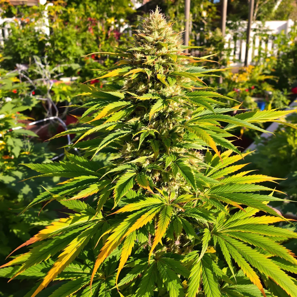 Money Maker 87% indica / 13% sativa flower with visible trichomes