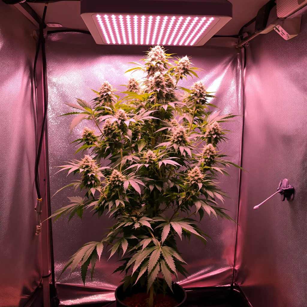 Monkey Berries 35% indica / 65% sativa flower with visible trichomes