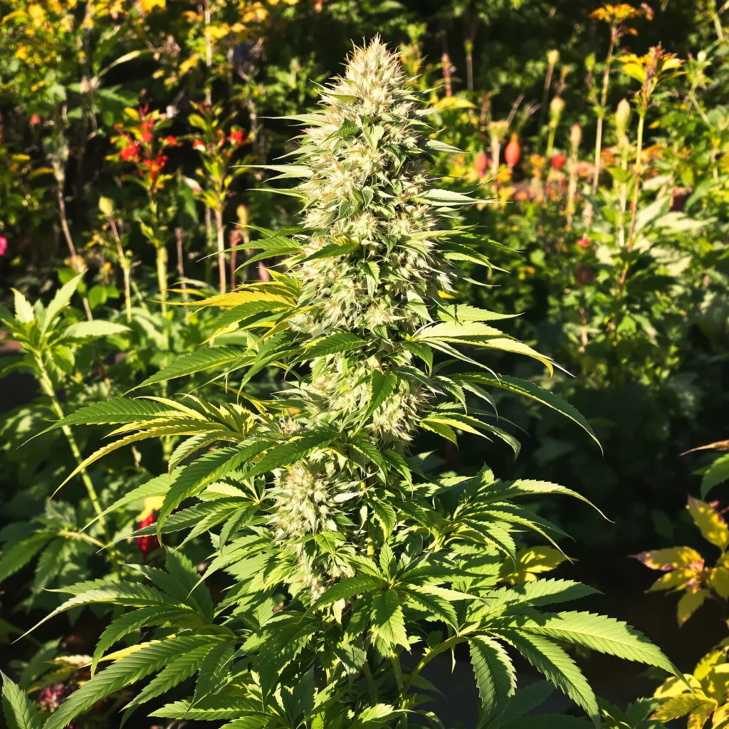 Monkey Berries 35% indica / 65% sativa flower with visible trichomes