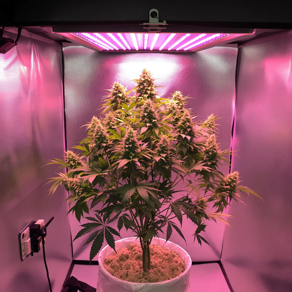 Motavation 72% indica / 28% sativa flower with visible trichomes