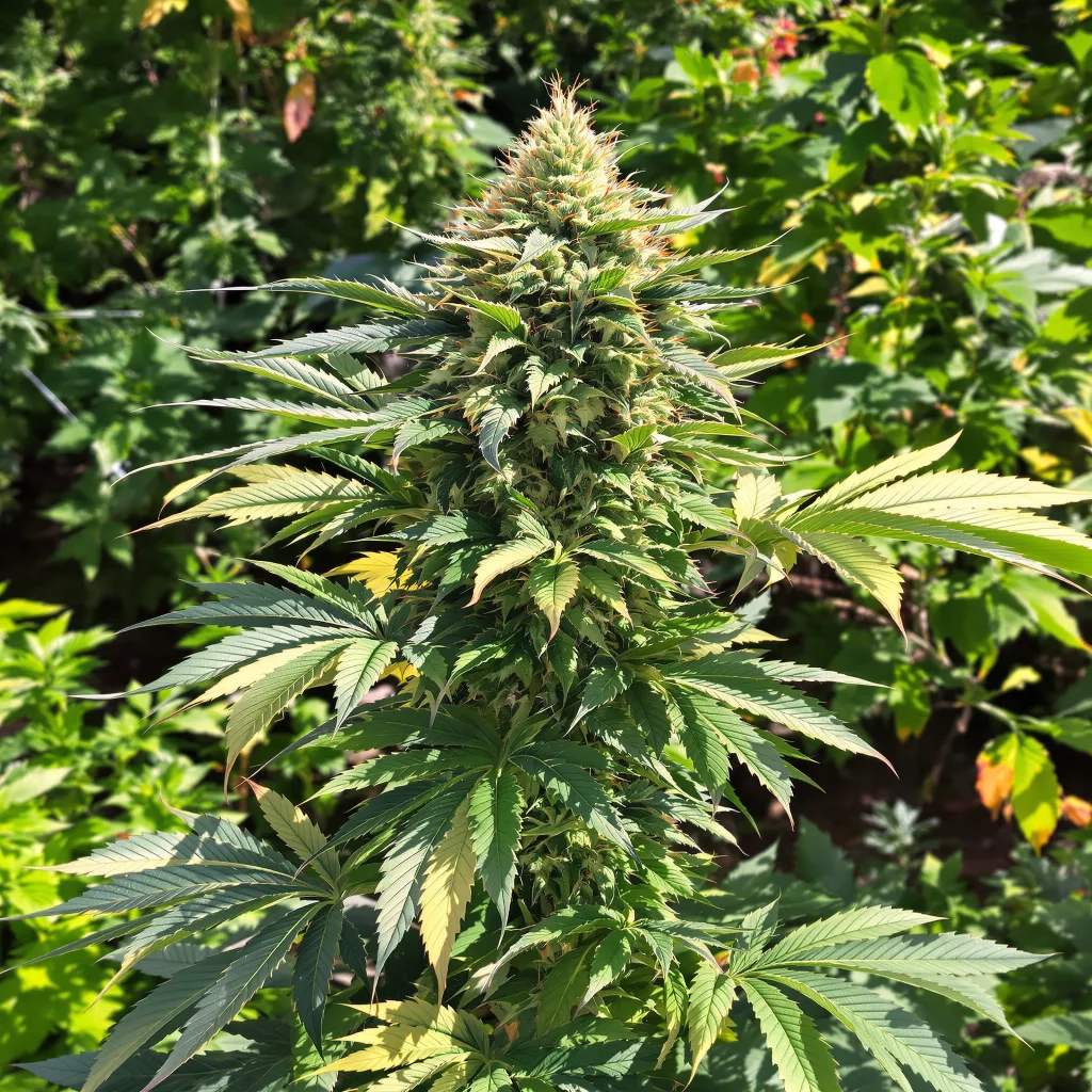 Motavation 72% indica / 28% sativa flower with visible trichomes