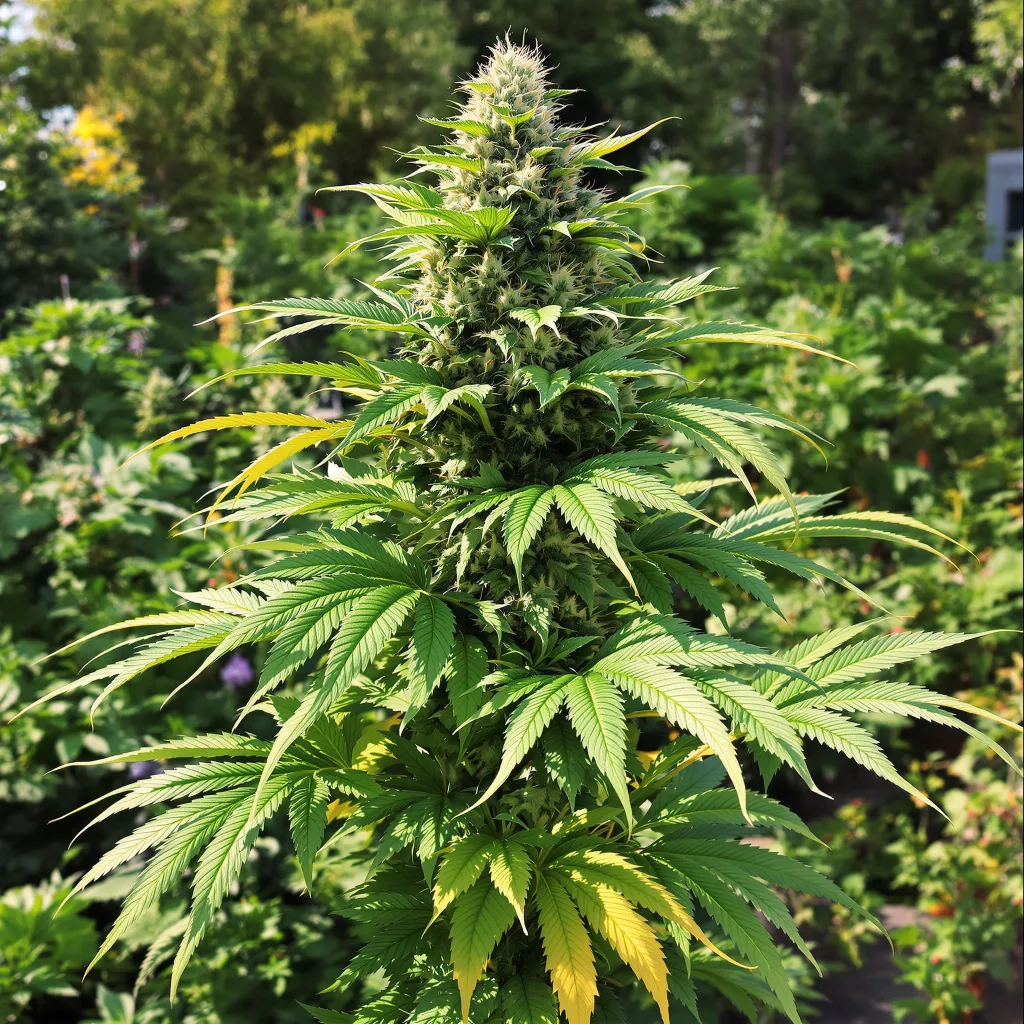 Motavation 72% indica / 28% sativa flower with visible trichomes