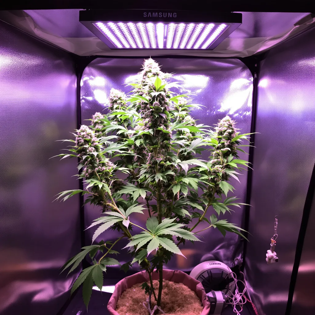 Mr. Tusk 60% indica / 40% sativa flower with visible trichomes