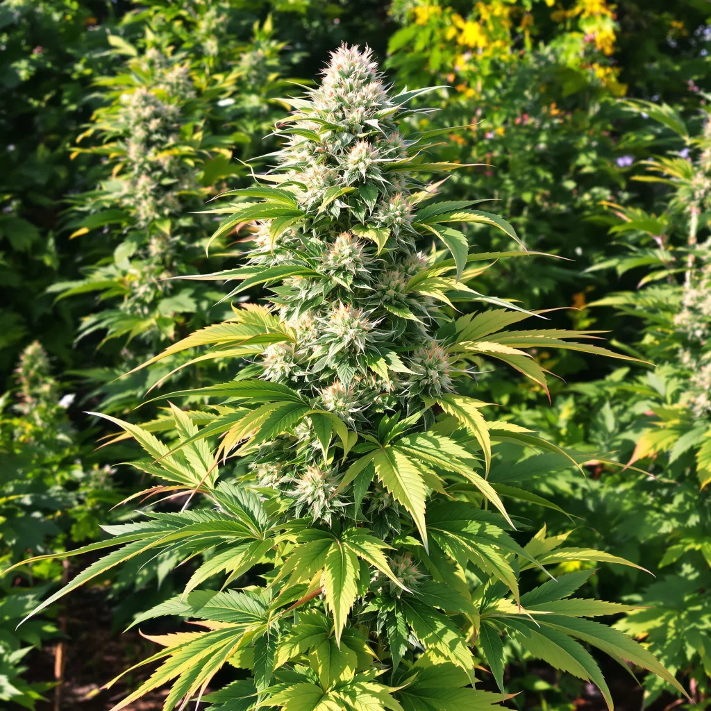 Mr. Tusk 60% indica / 40% sativa flower with visible trichomes