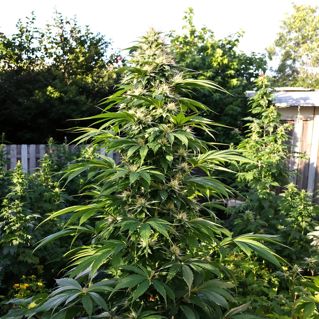 Neptune Kush 10% indica / 90% sativa flower with visible trichomes