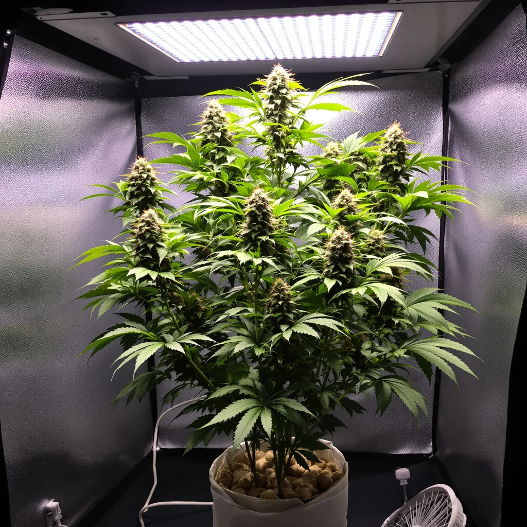 Nightcap 67% indica / 33% sativa flower with visible trichomes