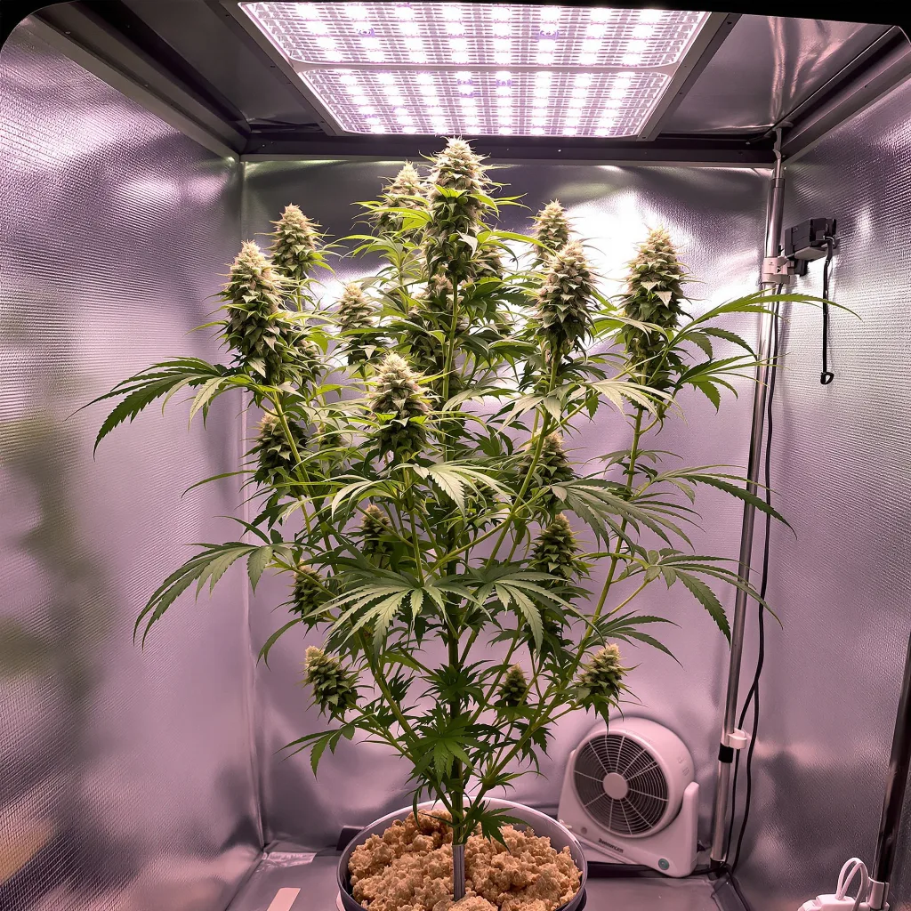 Nordle 60% indica / 40% sativa flower with visible trichomes