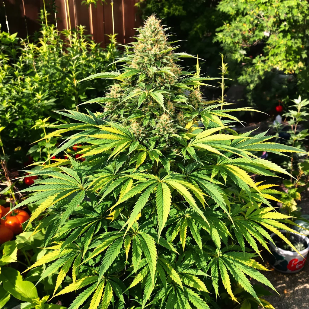 Nutter 65% indica / 35% sativa flower with visible trichomes