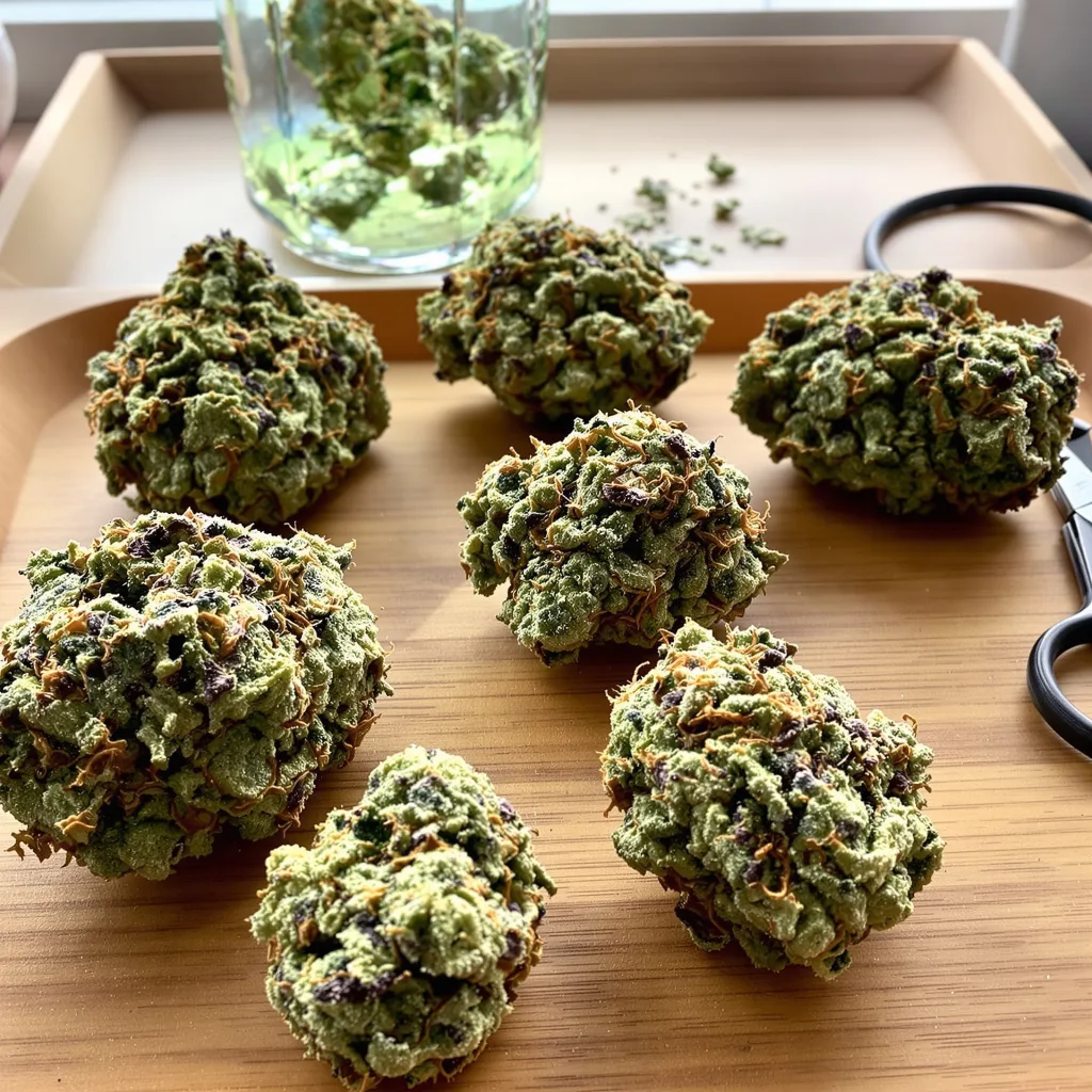 NYC Diesel 40% indica / 60% sativa flower with visible trichomes