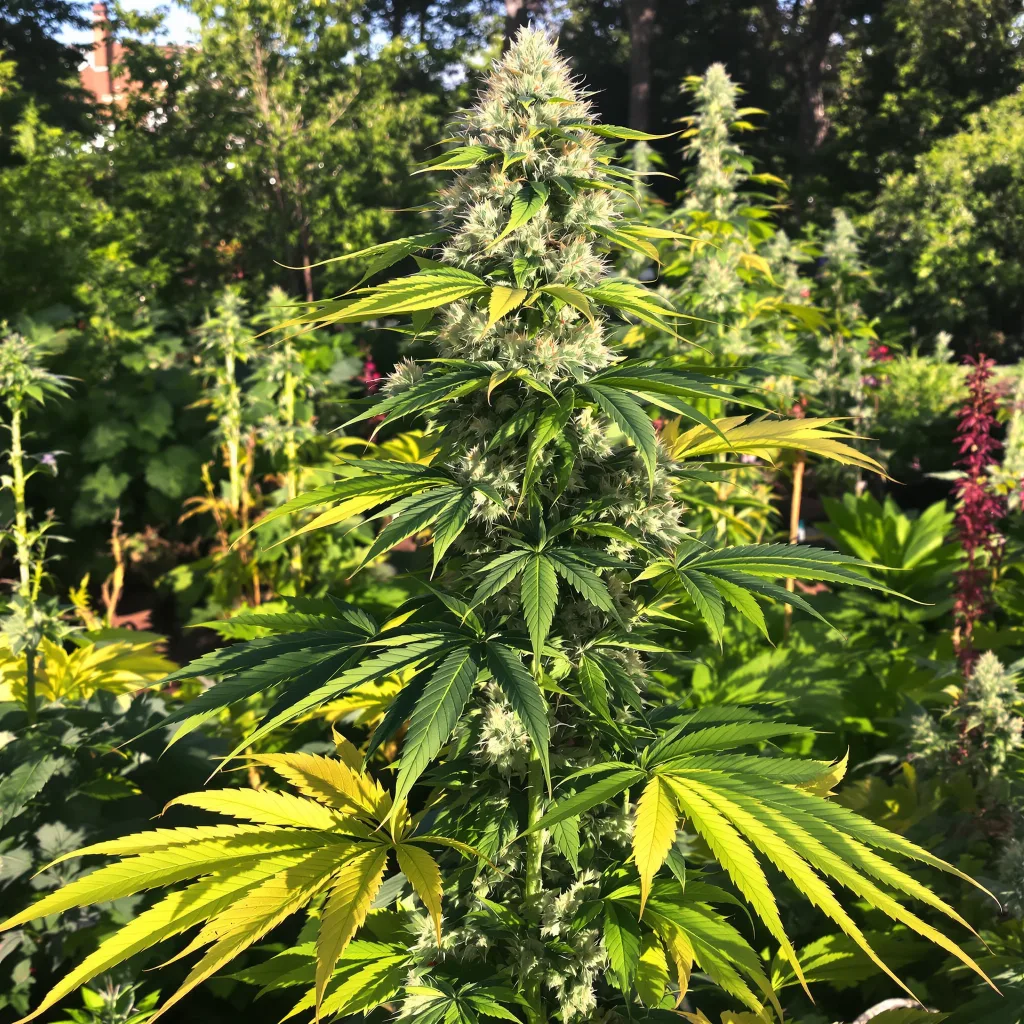 NYC Diesel 40% indica / 60% sativa flower with visible trichomes
