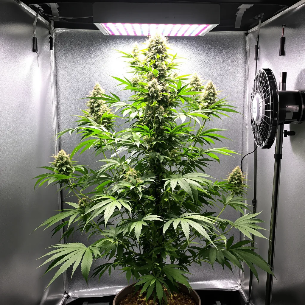 NYC Sour Diesel 11% indica / 89% sativa flower with visible trichomes