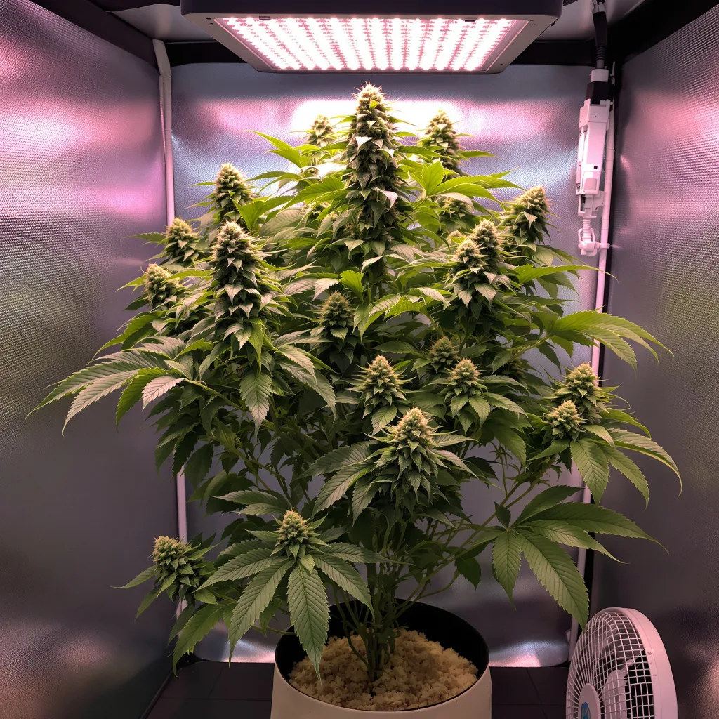 Obama Kush 74% indica / 26% sativa flower with visible trichomes
