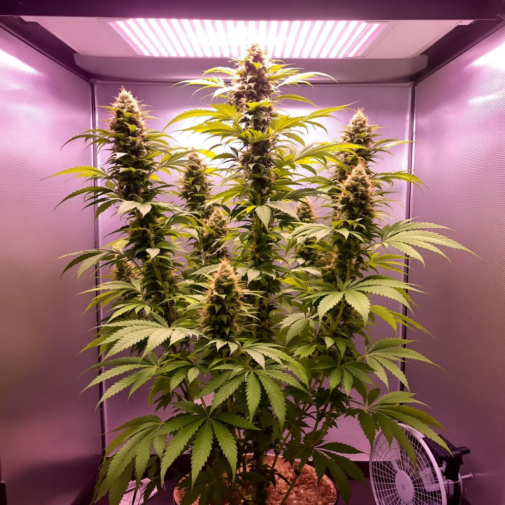 OG #18 22% indica / 78% sativa flower with visible trichomes