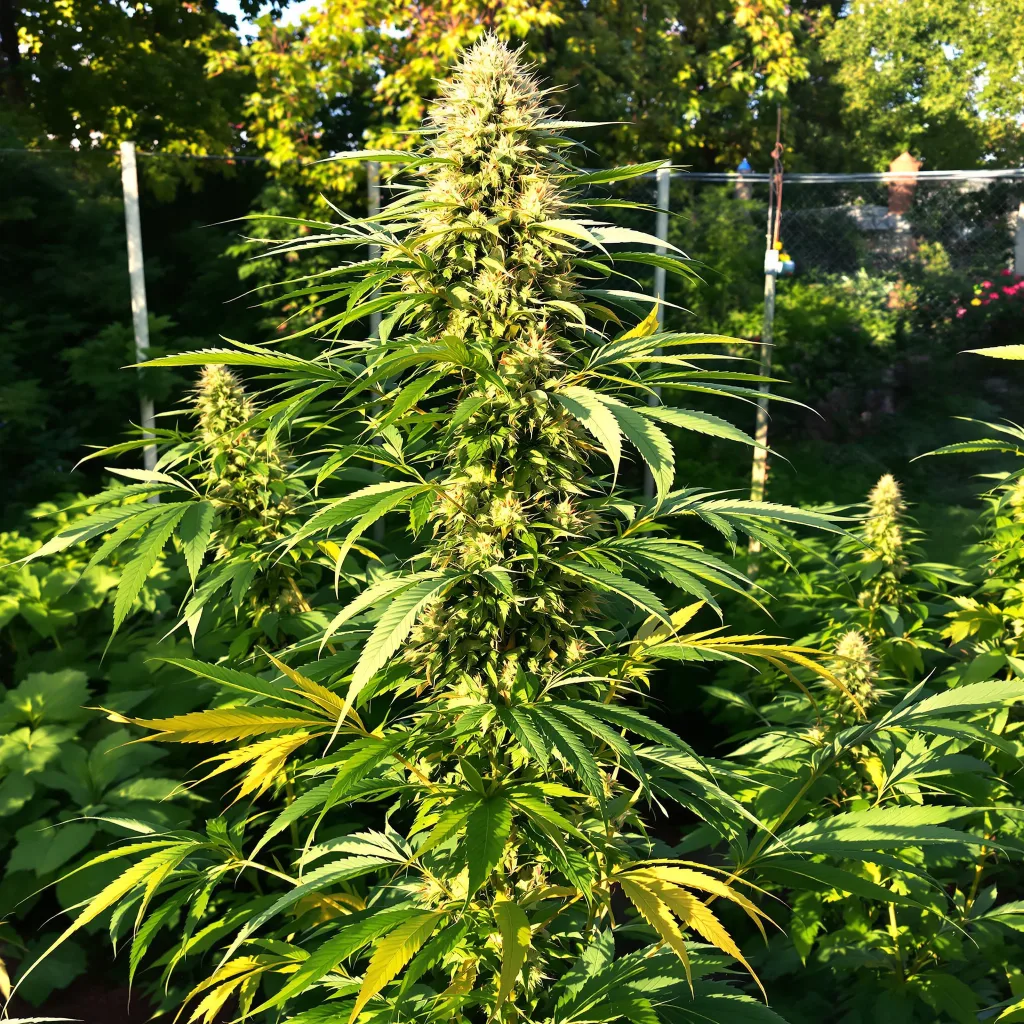 OG #18 22% indica / 78% sativa flower with visible trichomes