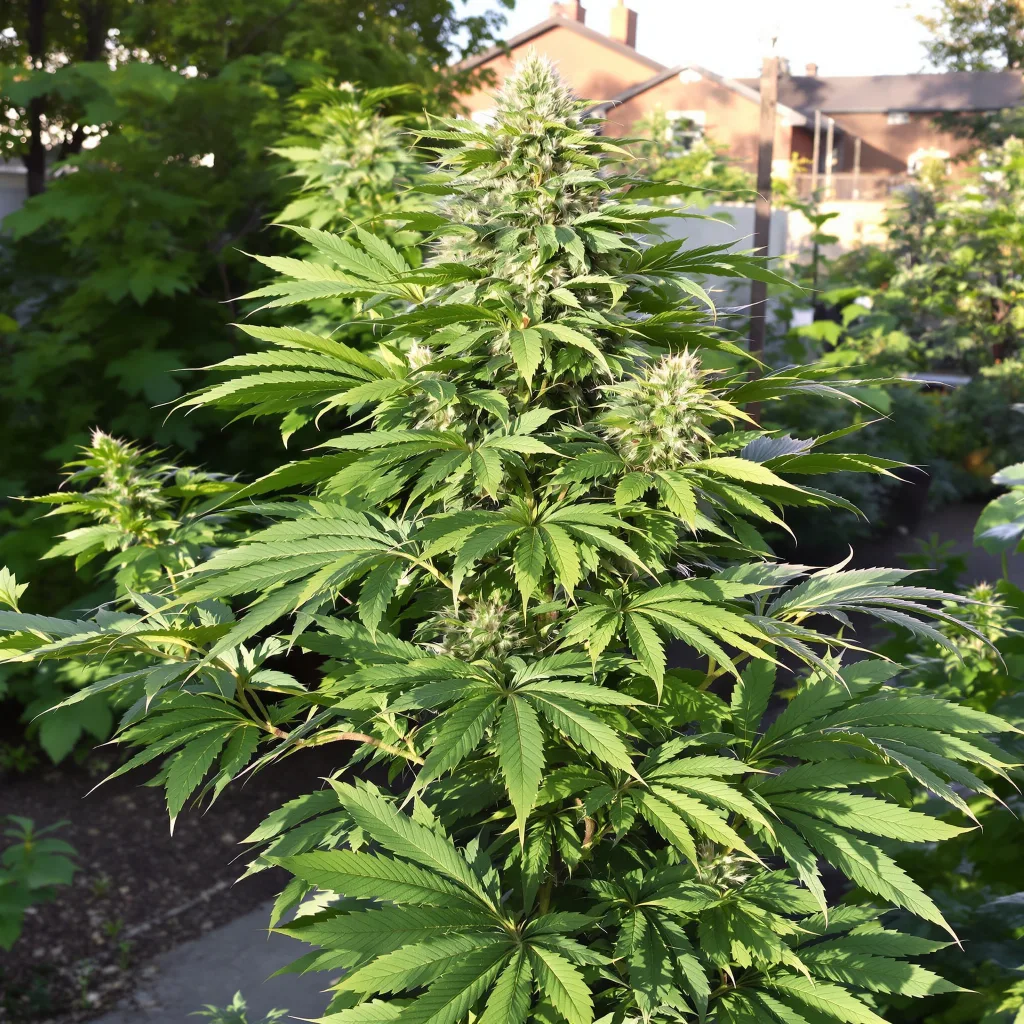 Orange Bud 79% indica / 21% sativa flower with visible trichomes