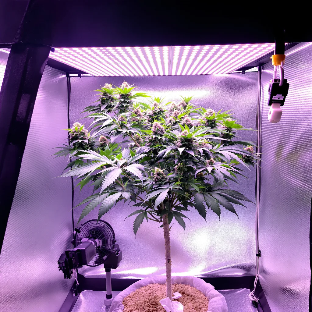 Overlord OG 70% indica / 30% sativa flower with visible trichomes
