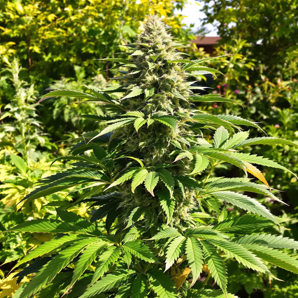 P-51 86% indica / 14% sativa flower with visible trichomes