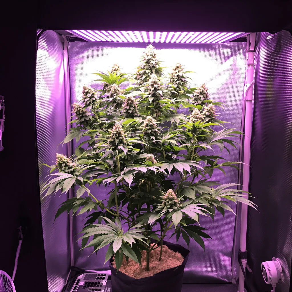 Pakistani Chitral Kush 86% indica / 14% sativa flower with visible trichomes