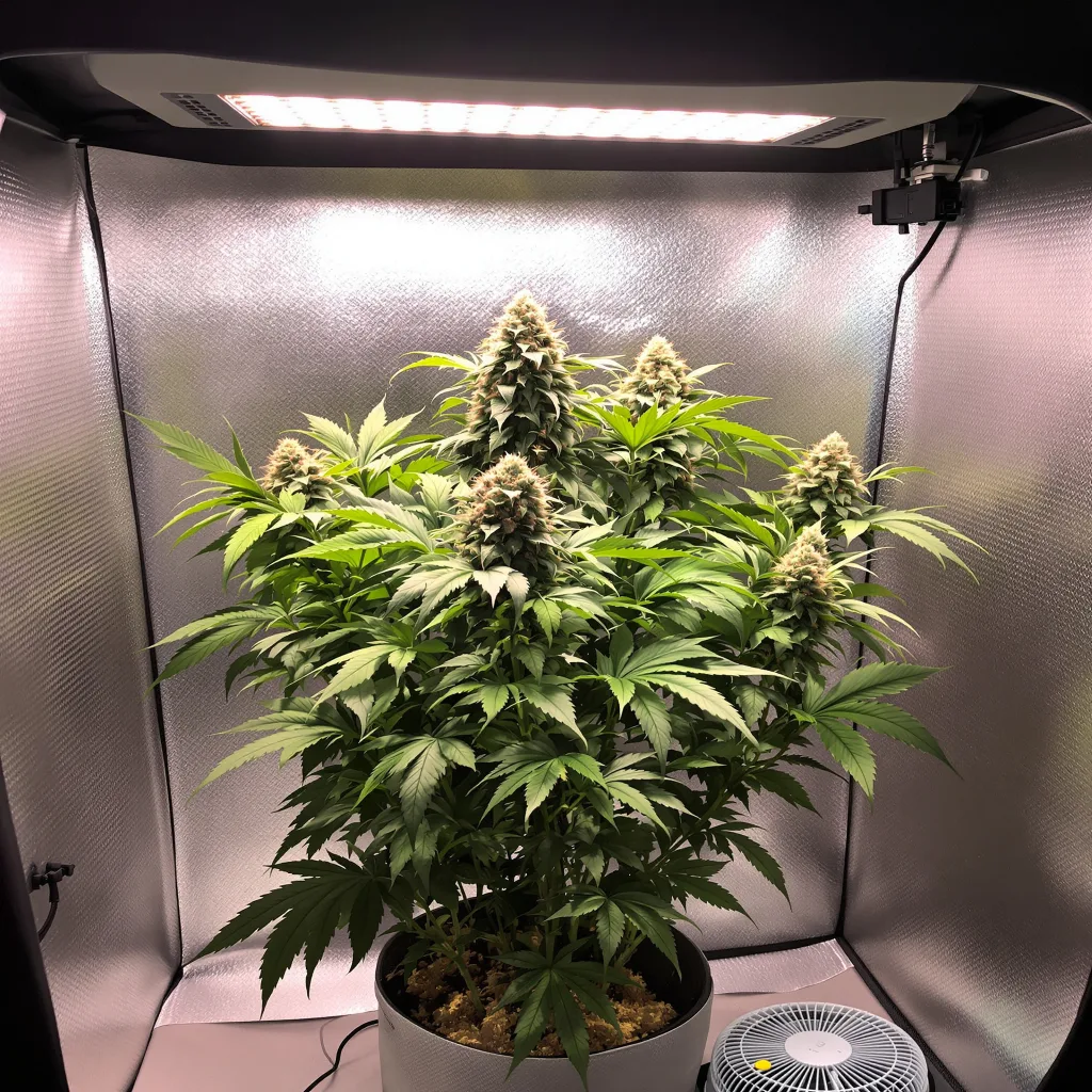 Pamelina 79% indica / 21% sativa flower with visible trichomes