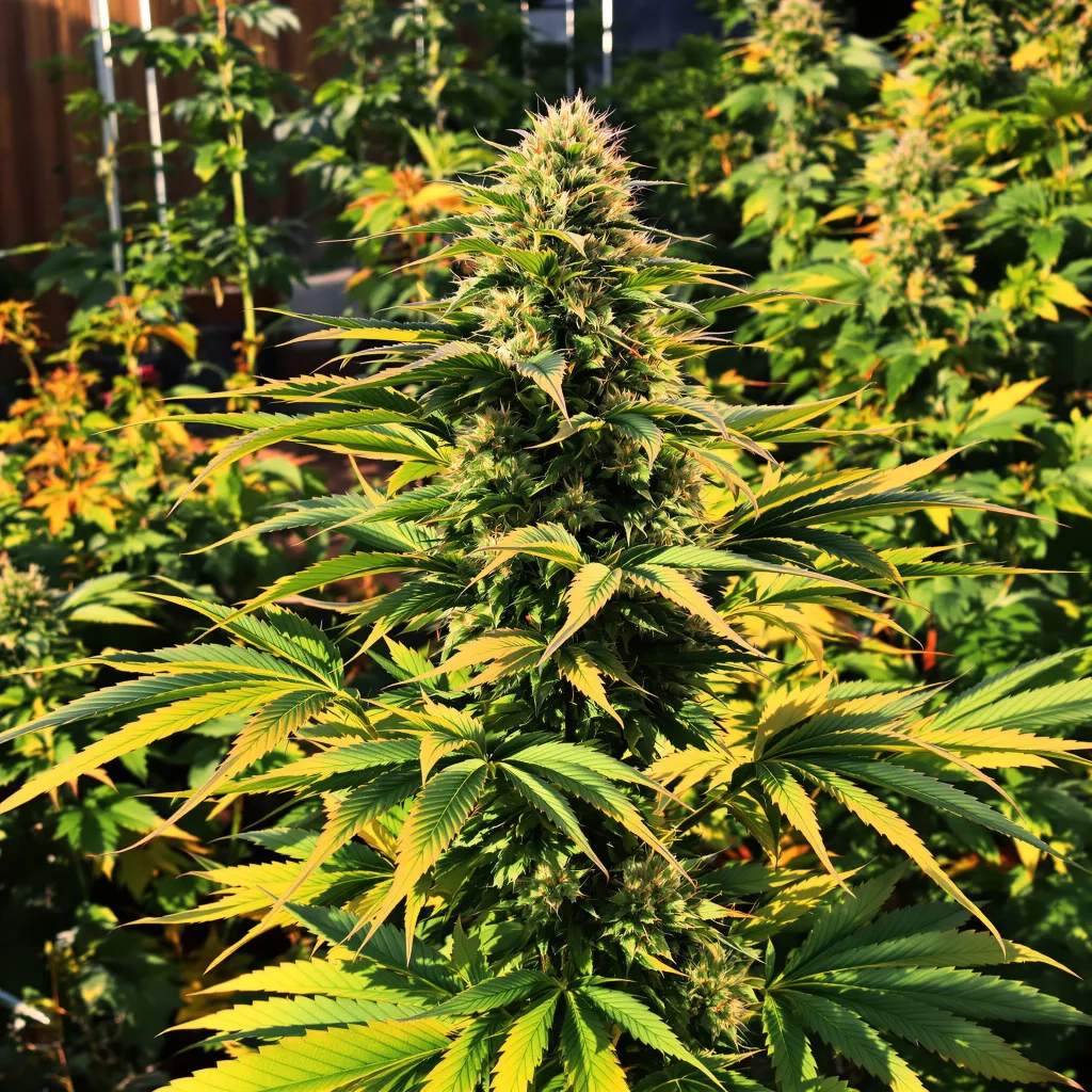 Pamelina 79% indica / 21% sativa flower with visible trichomes