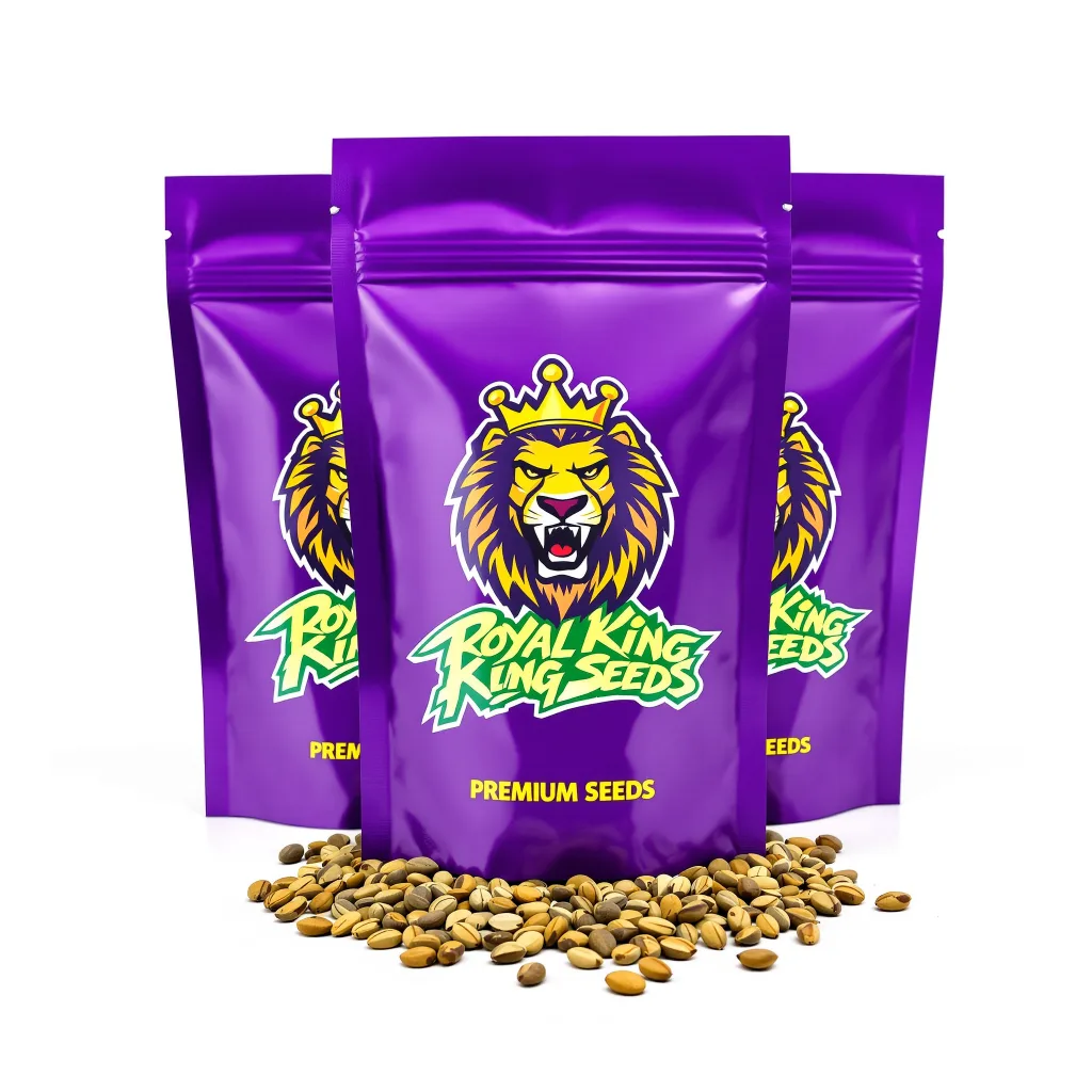 Papaya 66% indica / 34% sativa flower with visible trichomes