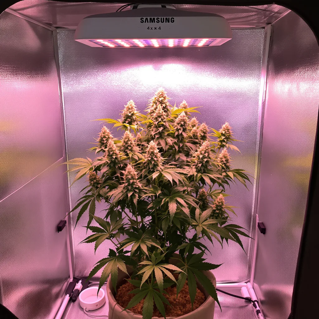 Paris XXX 85% indica / 15% sativa flower with visible trichomes