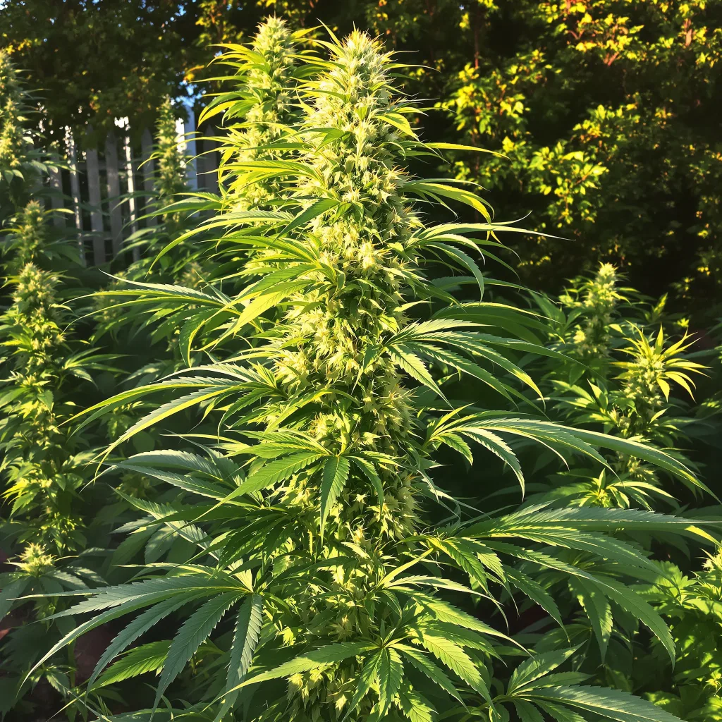 Permafrost 30% indica / 70% sativa flower with visible trichomes