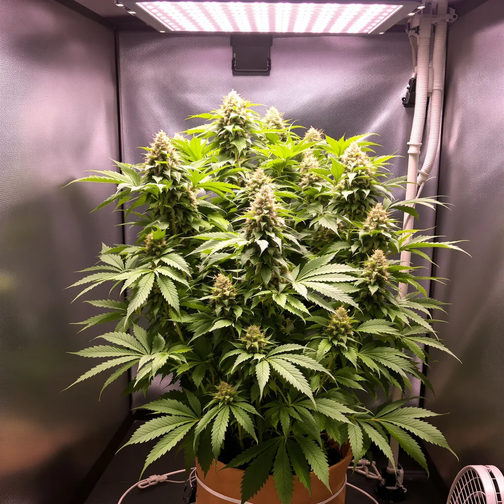Pez 77% indica / 23% sativa flower with visible trichomes