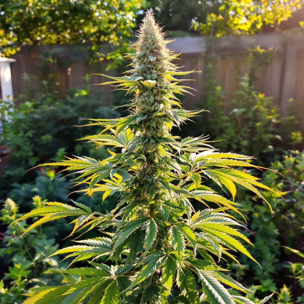 Phantom OG 50% indica / 50% sativa flower with visible trichomes
