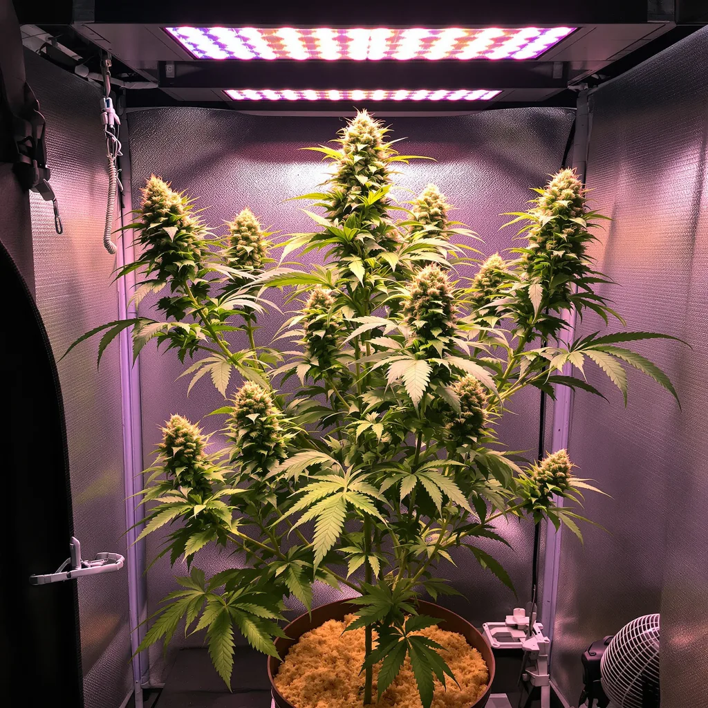 Pie Scream 53% indica / 47% sativa flower with visible trichomes