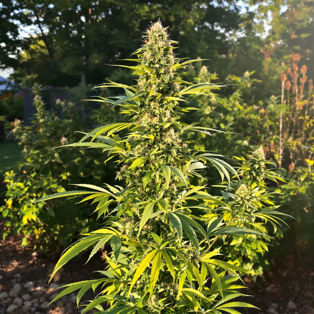 Pie Scream 53% indica / 47% sativa flower with visible trichomes