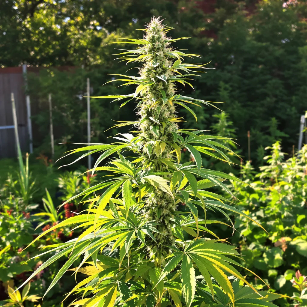 Pine 8% indica / 92% sativa flower with visible trichomes