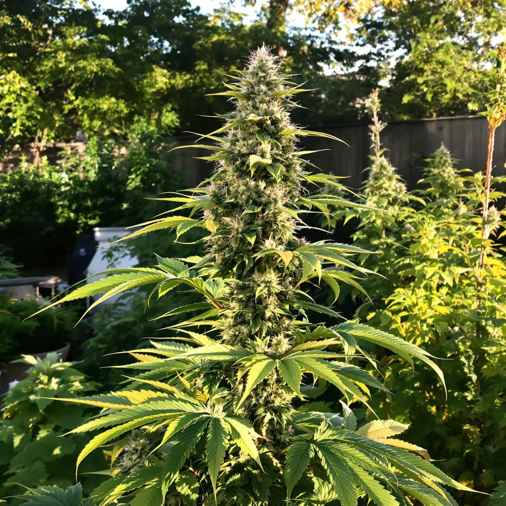 Pineapple 50% indica / 50% sativa flower with visible trichomes
