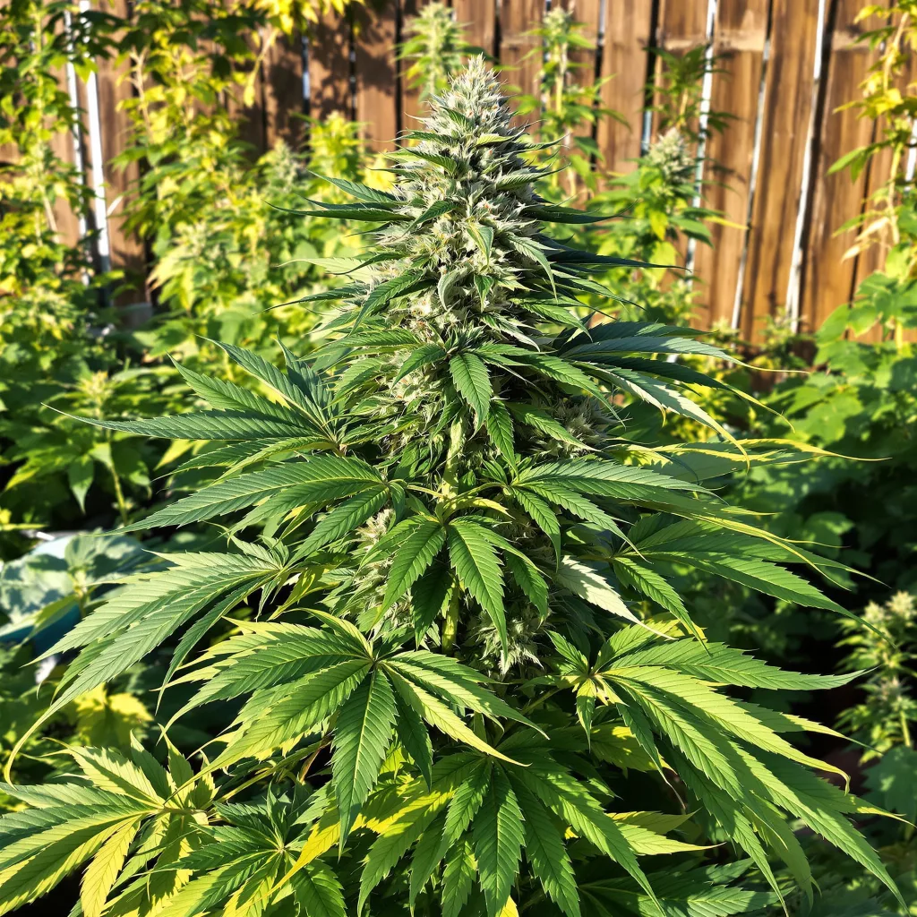 Pineapple Chunk 80% indica / 20% sativa flower with visible trichomes
