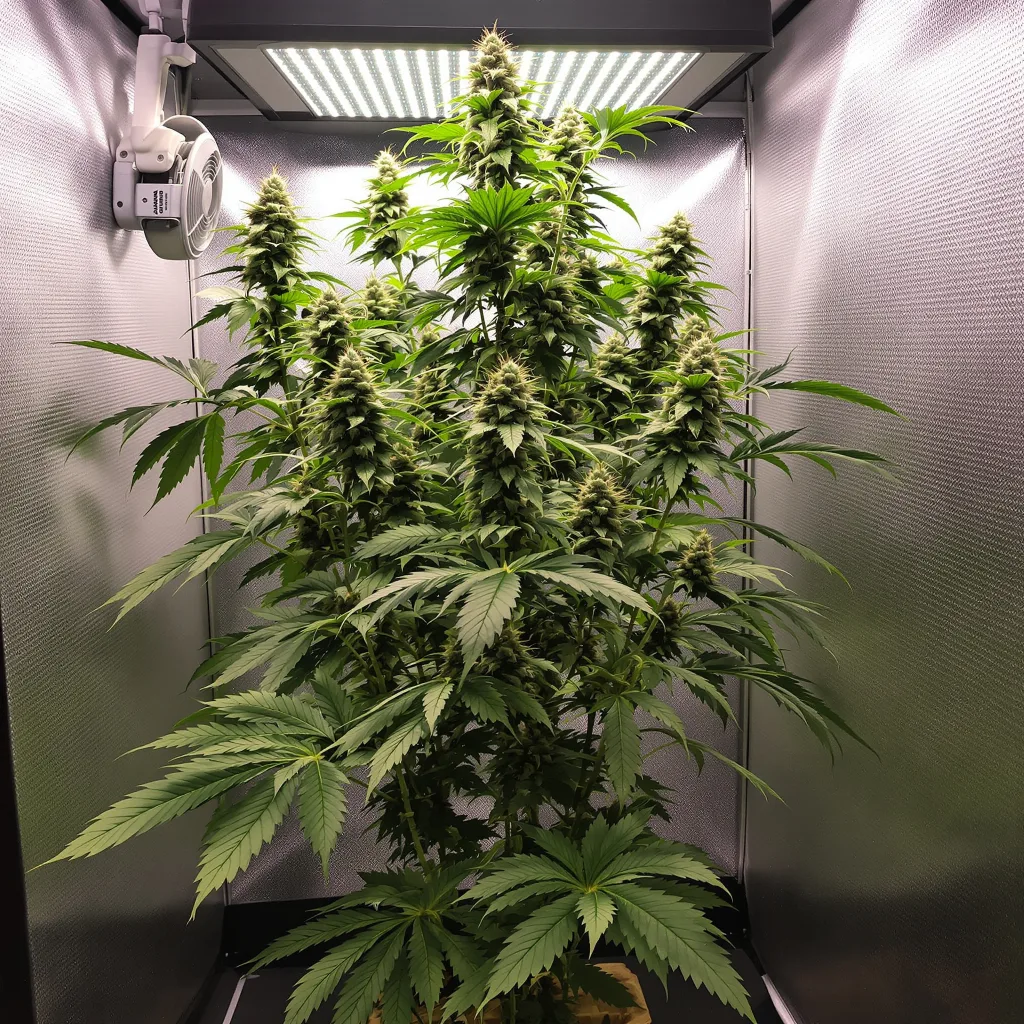 Pineapple Haze 30% indica / 70% sativa flower with visible trichomes