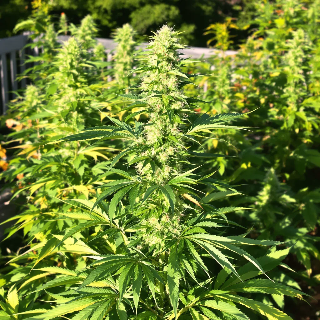 Pineapple Haze 30% indica / 70% sativa flower with visible trichomes